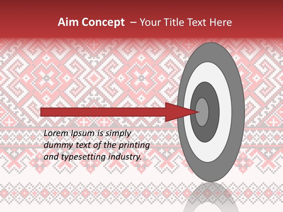 Knitting Culture Figure PowerPoint Template