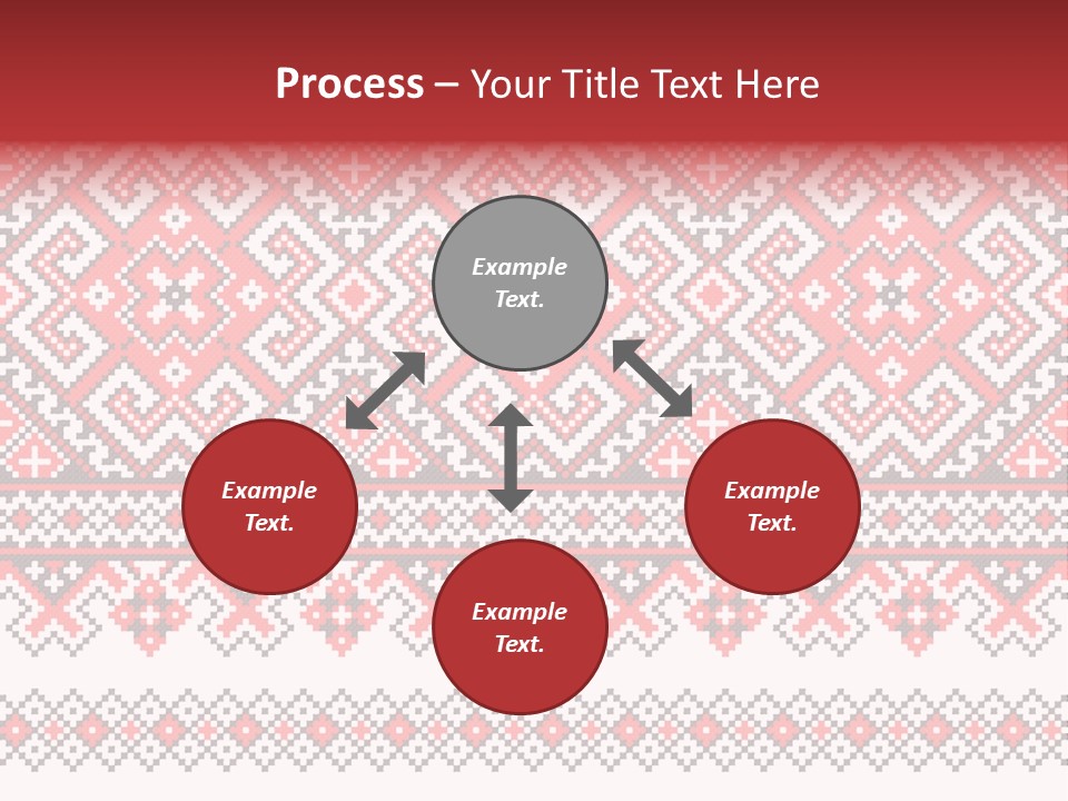 Knitting Culture Figure PowerPoint Template