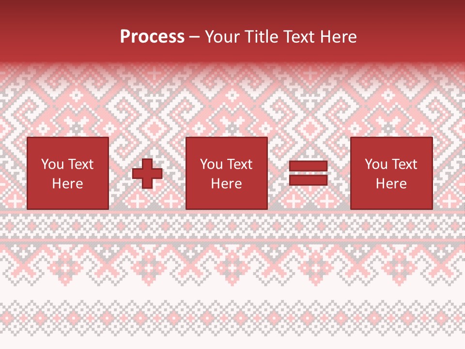 Knitting Culture Figure PowerPoint Template