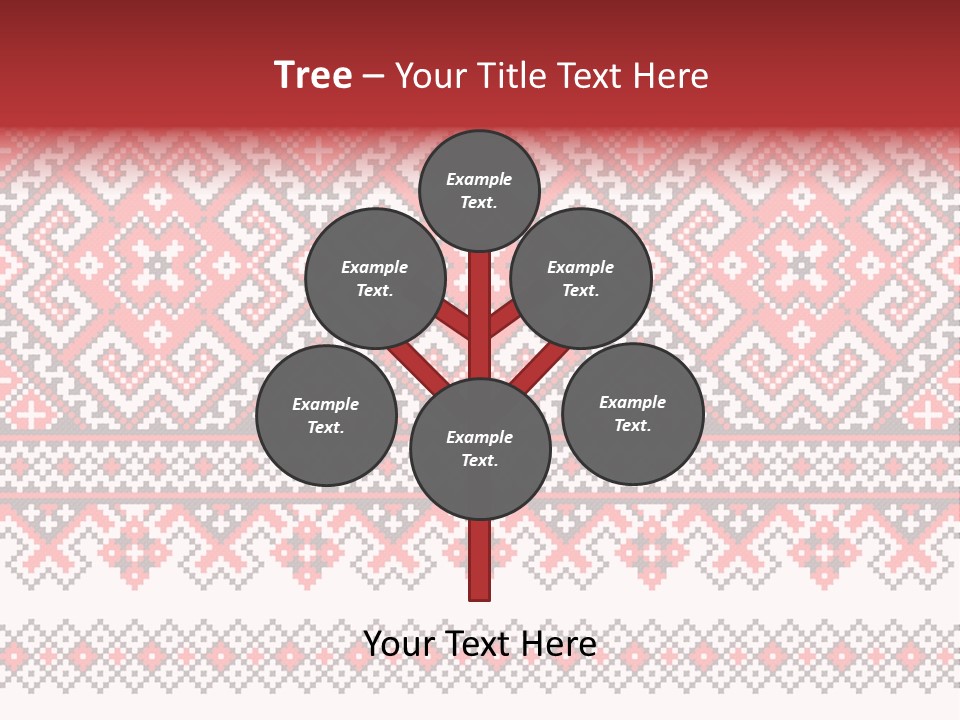 Knitting Culture Figure PowerPoint Template