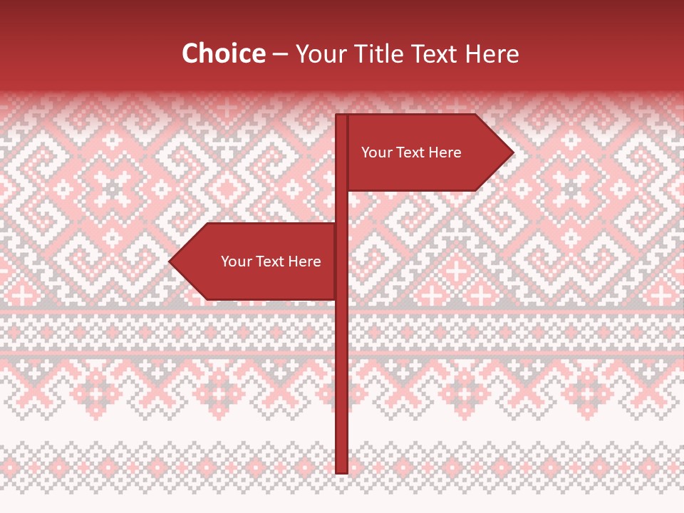 Knitting Culture Figure PowerPoint Template
