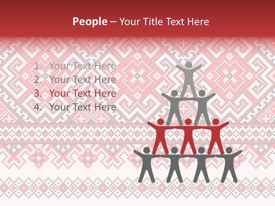 Knitting Culture Figure PowerPoint Template