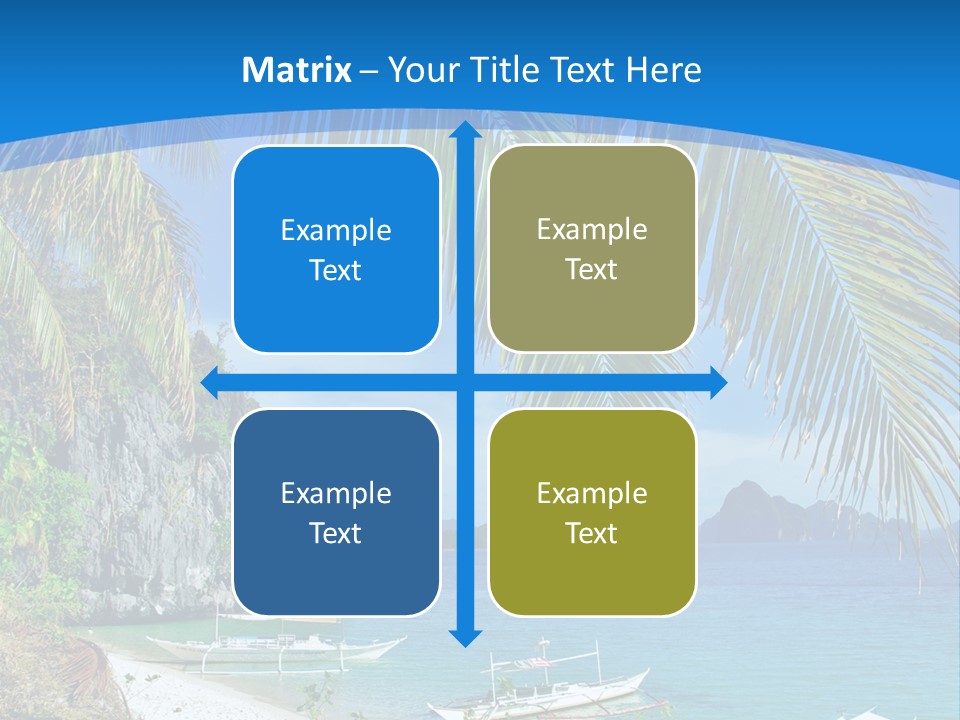 Tree Blue Relax PowerPoint Template
