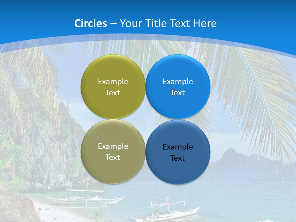 Tree Blue Relax PowerPoint Template