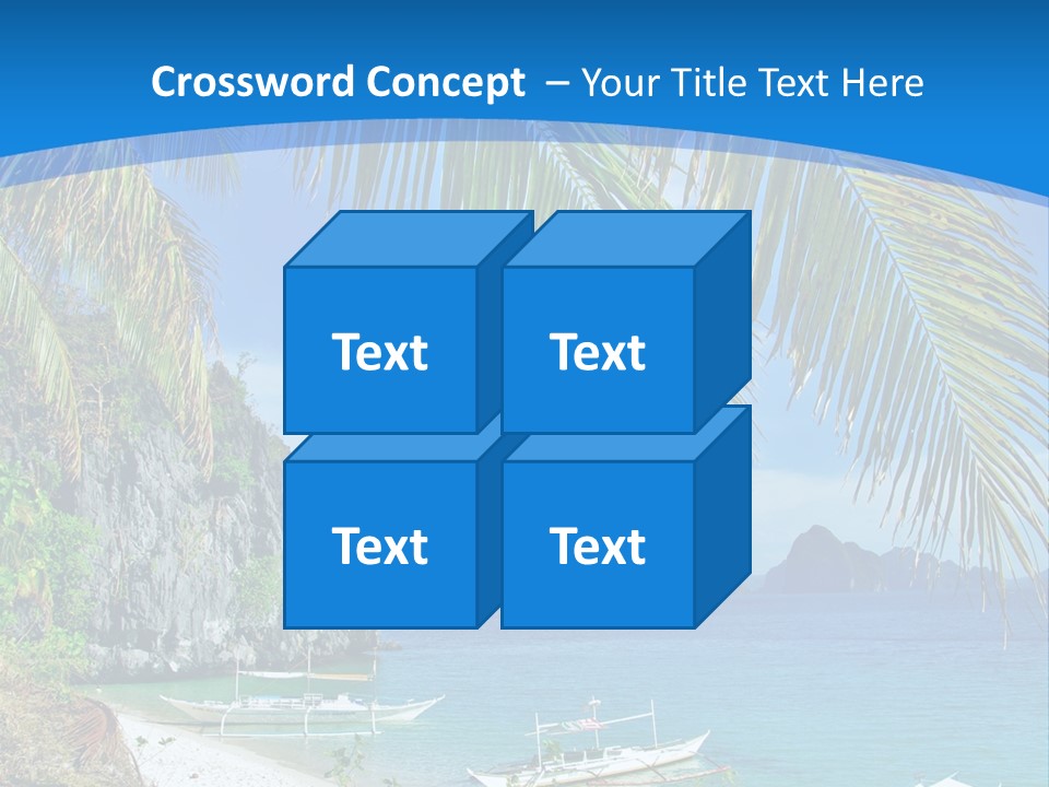 Tree Blue Relax PowerPoint Template