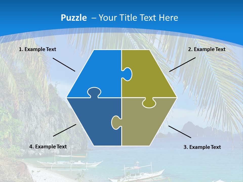 Tree Blue Relax PowerPoint Template