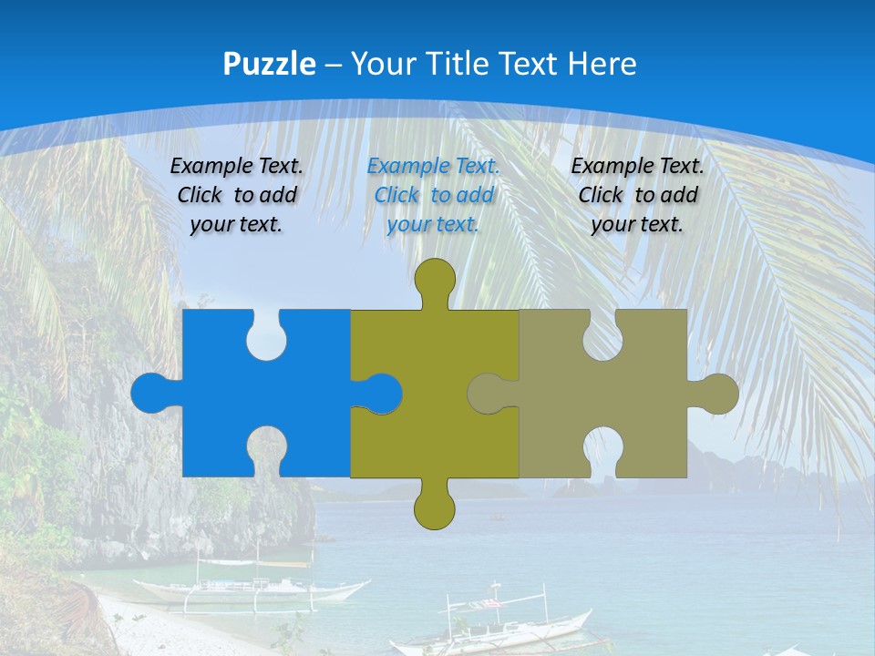 Tree Blue Relax PowerPoint Template