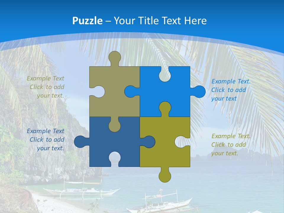 Tree Blue Relax PowerPoint Template
