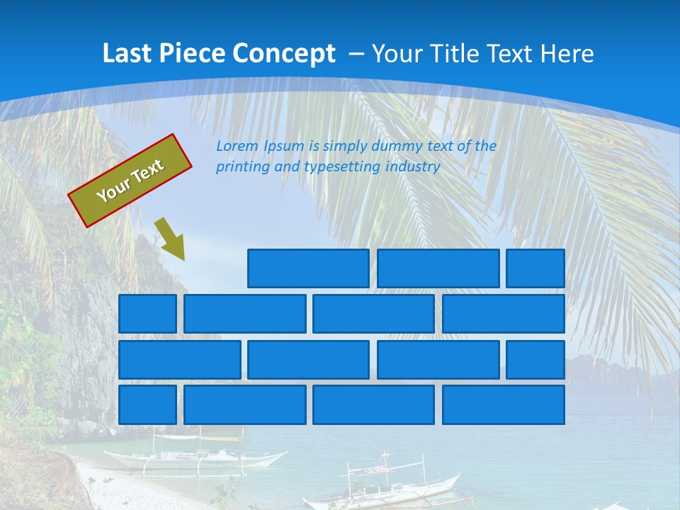 Tree Blue Relax PowerPoint Template