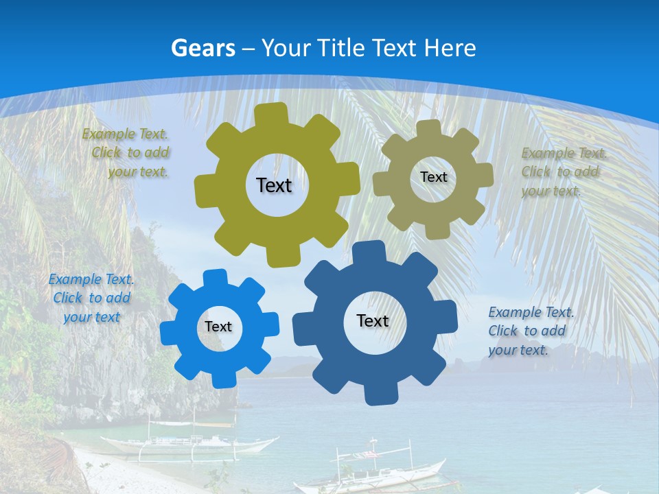 Tree Blue Relax PowerPoint Template