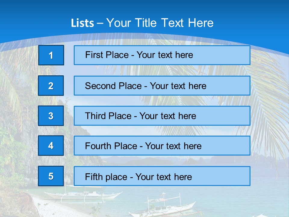 Tree Blue Relax PowerPoint Template