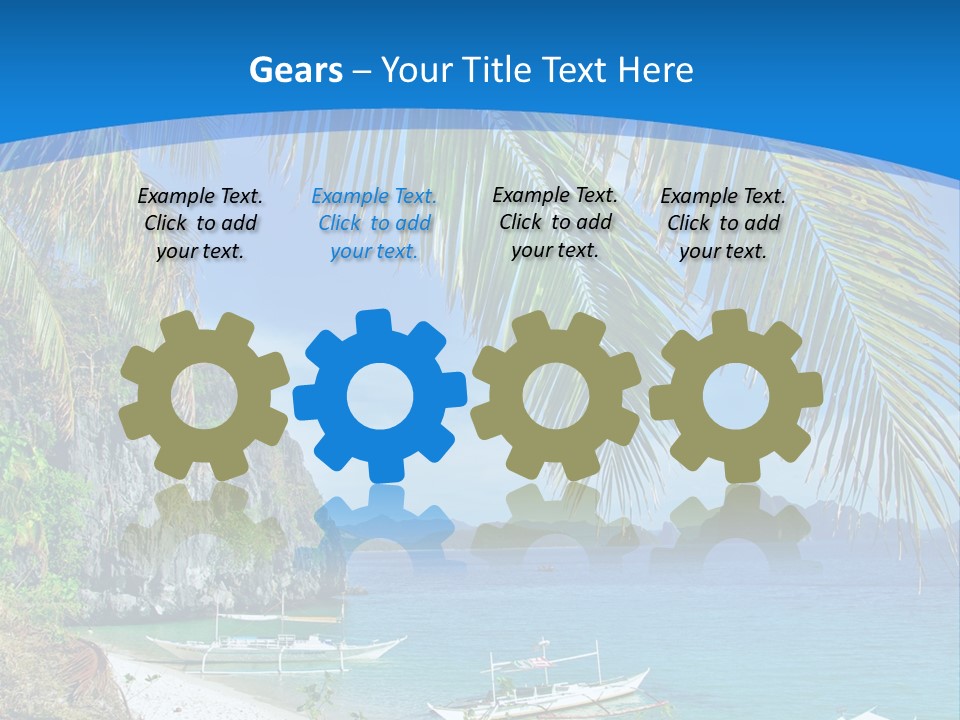 Tree Blue Relax PowerPoint Template