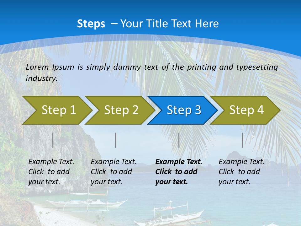 Tree Blue Relax PowerPoint Template
