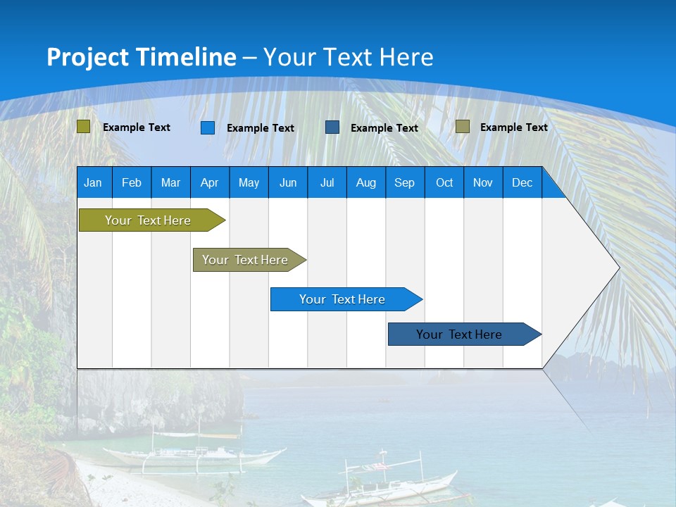 Tree Blue Relax PowerPoint Template