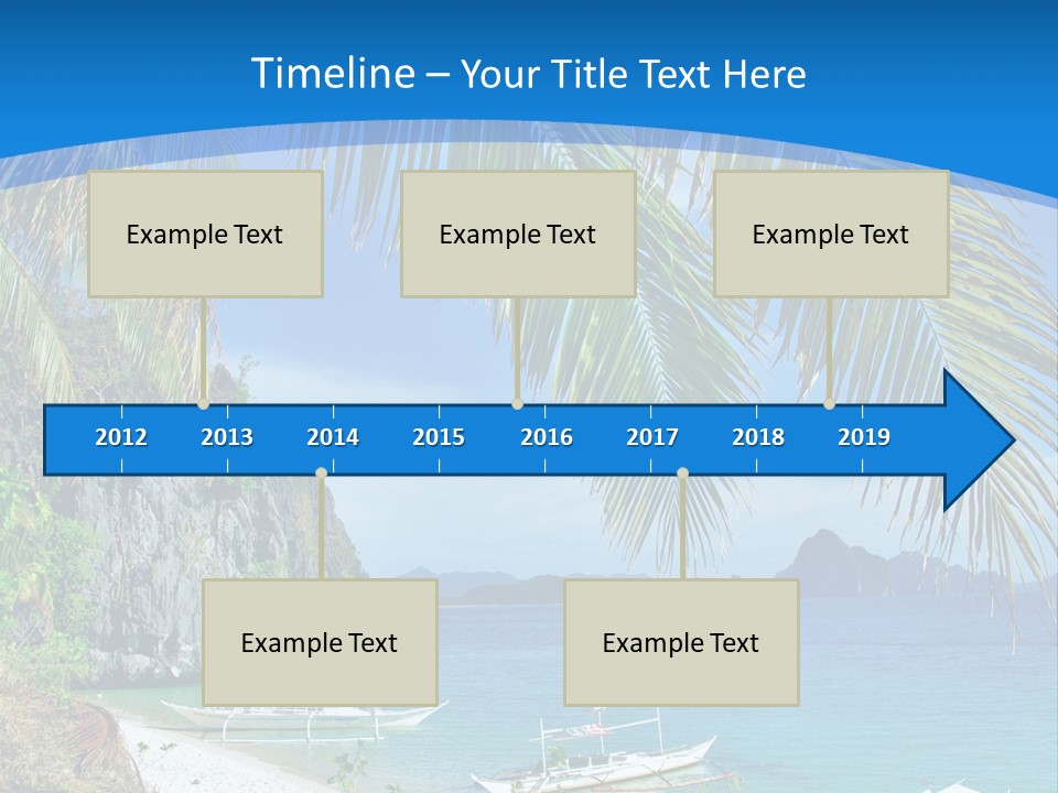 Tree Blue Relax PowerPoint Template