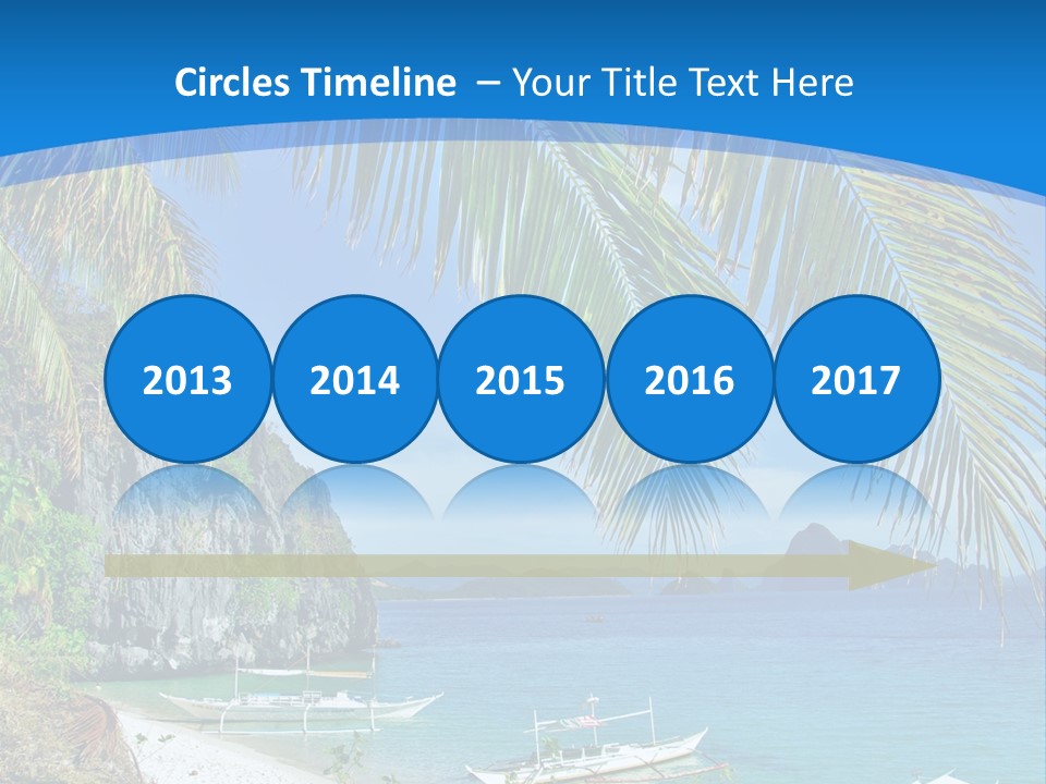 Tree Blue Relax PowerPoint Template
