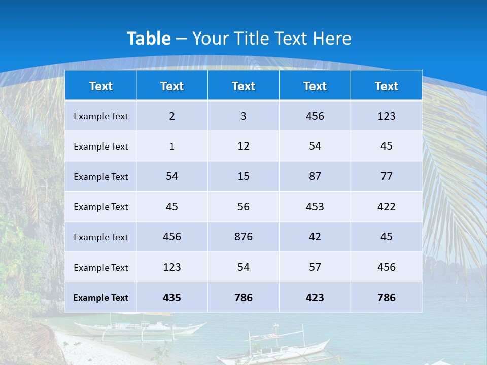Tree Blue Relax PowerPoint Template