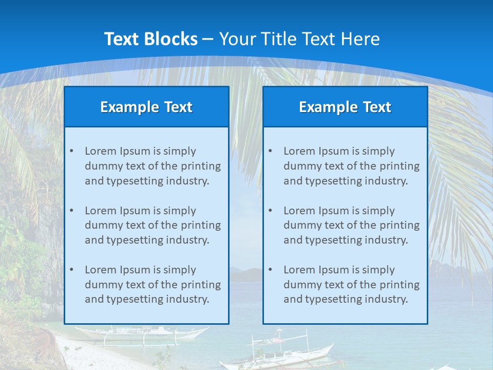 Tree Blue Relax PowerPoint Template
