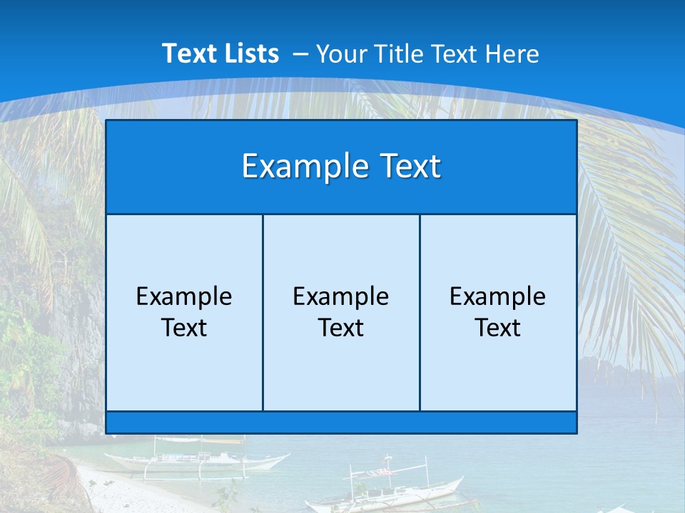 Tree Blue Relax PowerPoint Template