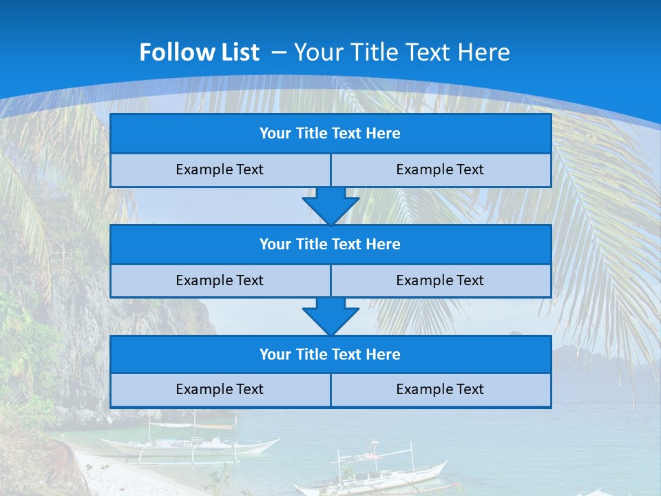 Tree Blue Relax PowerPoint Template