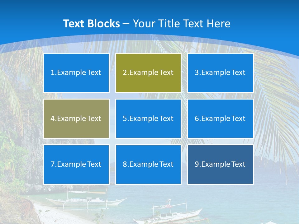 Tree Blue Relax PowerPoint Template