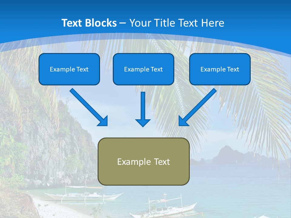 Tree Blue Relax PowerPoint Template