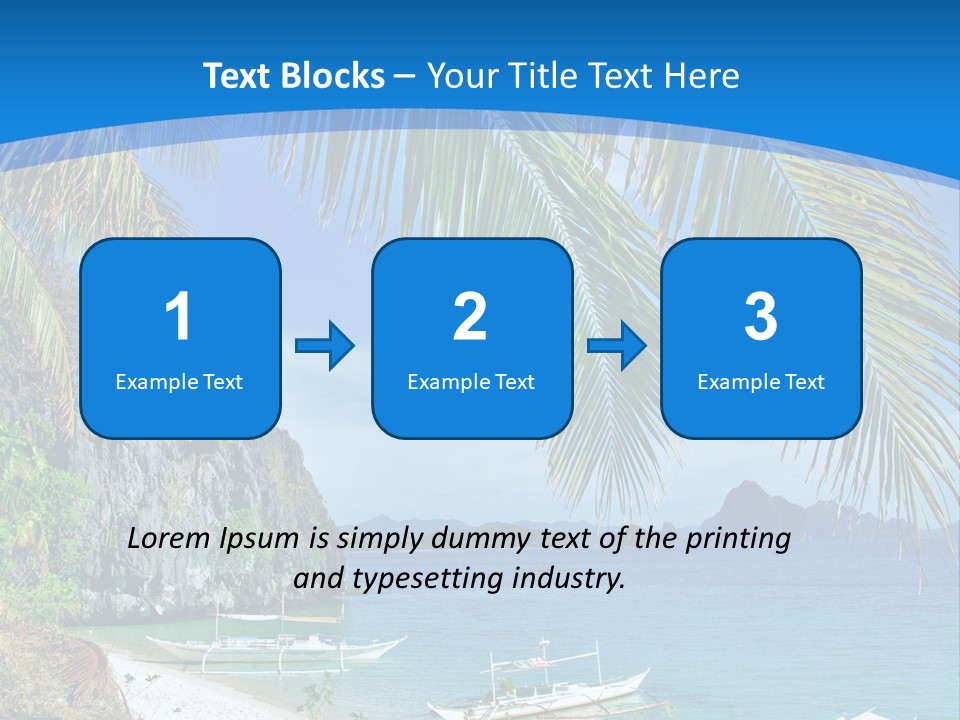 Tree Blue Relax PowerPoint Template