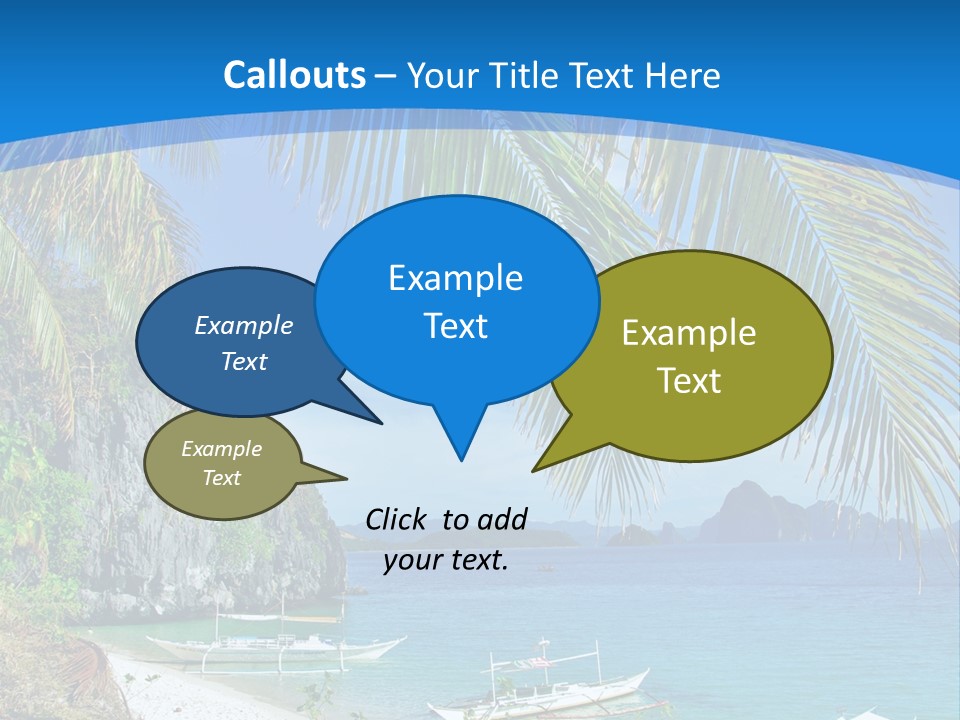 Tree Blue Relax PowerPoint Template