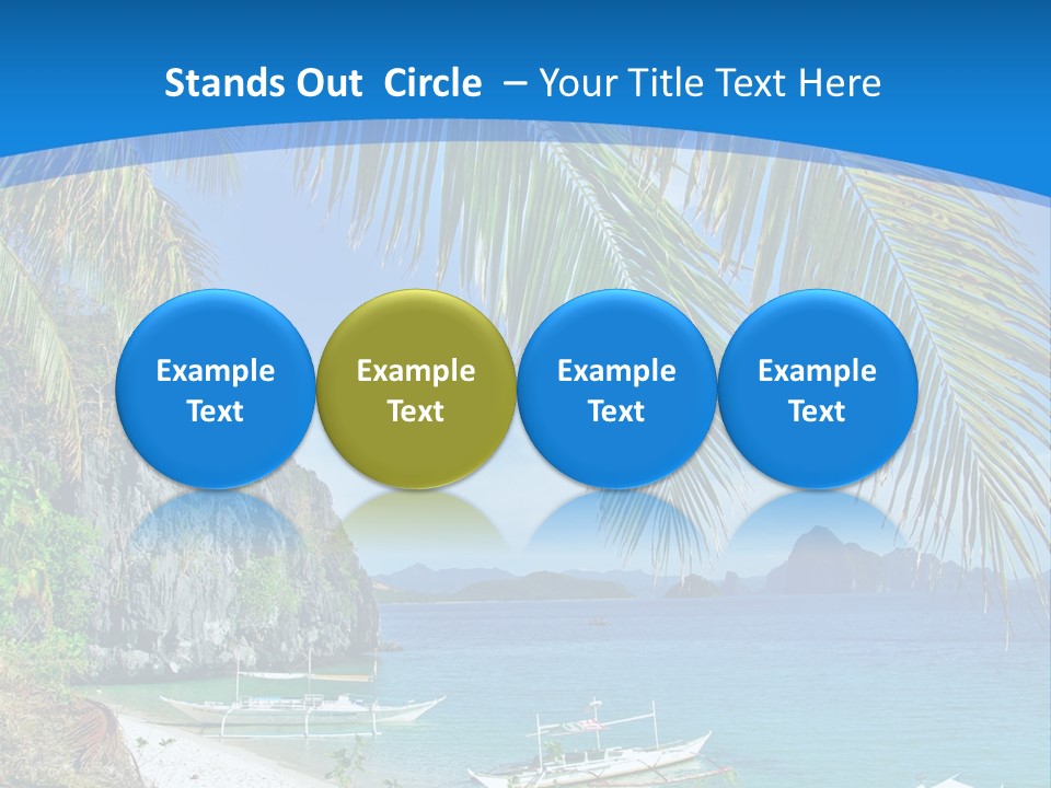 Tree Blue Relax PowerPoint Template