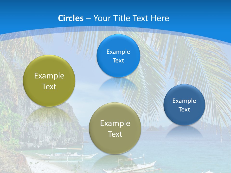 Tree Blue Relax PowerPoint Template