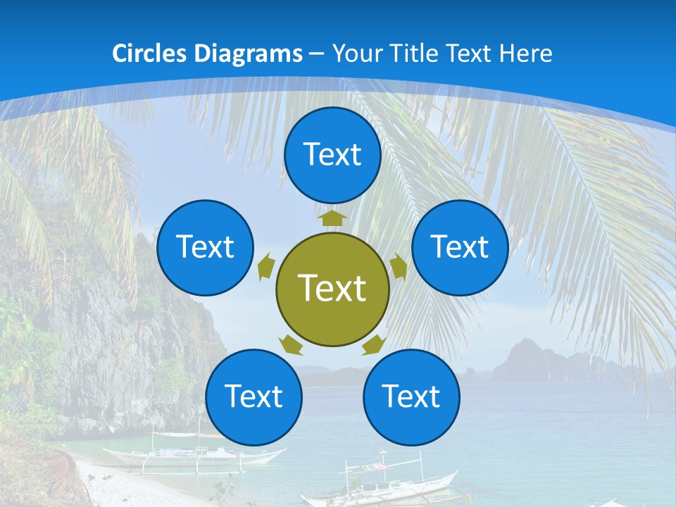 Tree Blue Relax PowerPoint Template