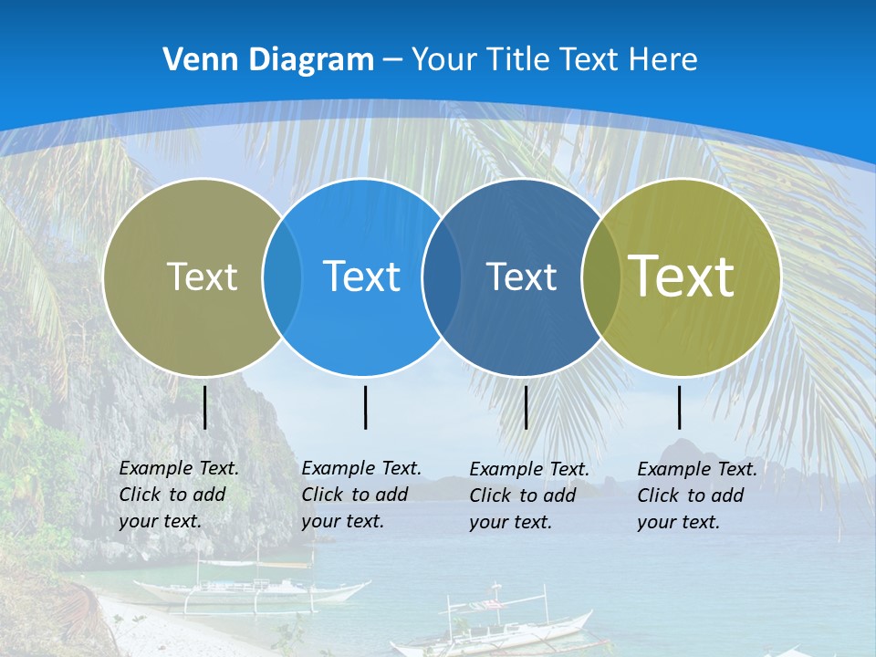 Tree Blue Relax PowerPoint Template