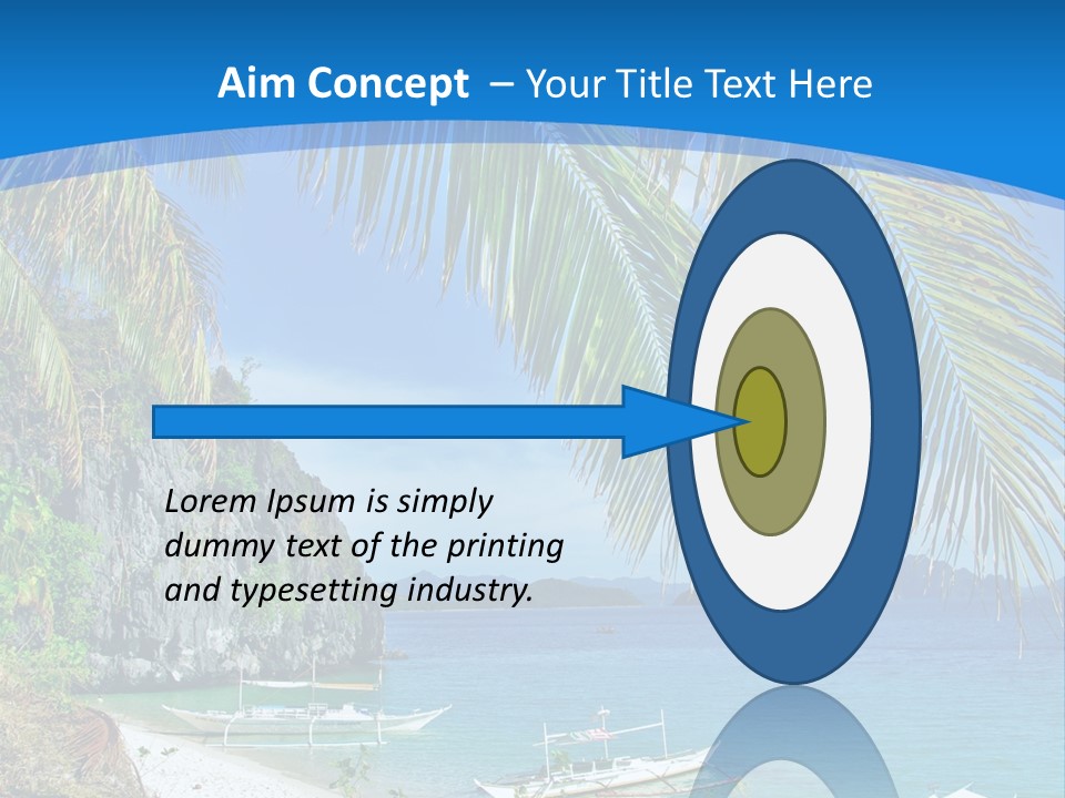 Tree Blue Relax PowerPoint Template