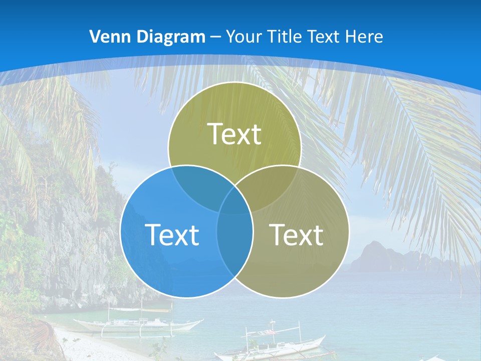 Tree Blue Relax PowerPoint Template