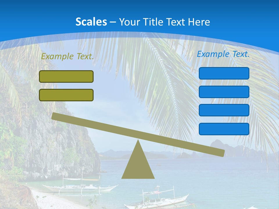Tree Blue Relax PowerPoint Template