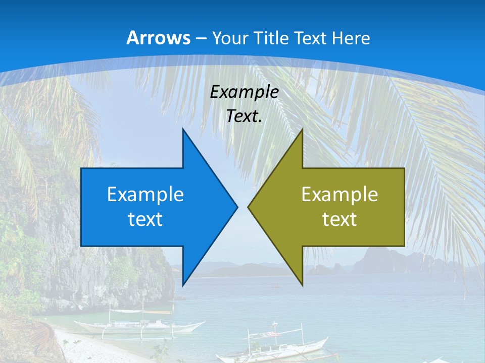 Tree Blue Relax PowerPoint Template