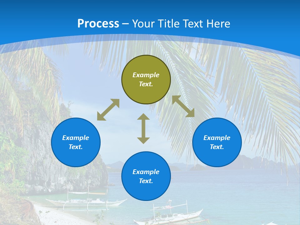 Tree Blue Relax PowerPoint Template
