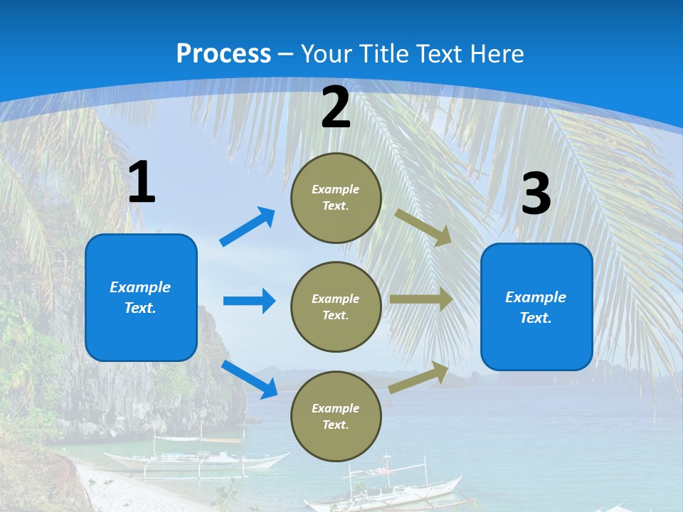 Tree Blue Relax PowerPoint Template