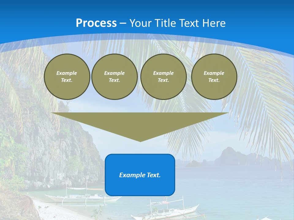 Tree Blue Relax PowerPoint Template