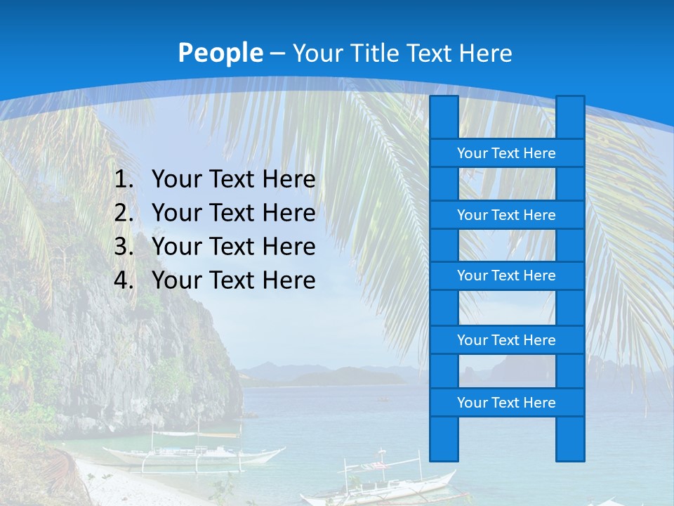 Tree Blue Relax PowerPoint Template