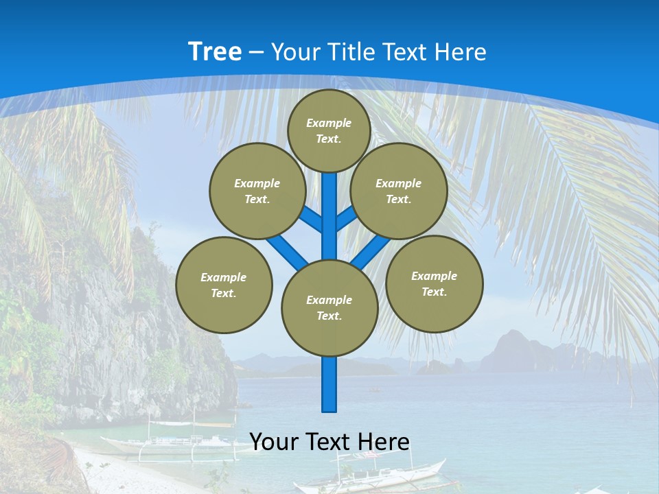 Tree Blue Relax PowerPoint Template