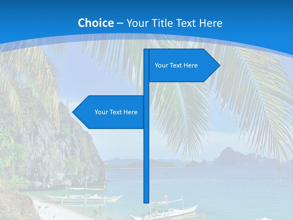 Tree Blue Relax PowerPoint Template