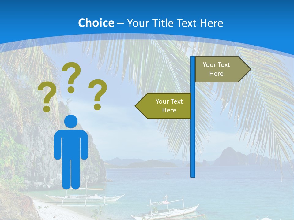 Tree Blue Relax PowerPoint Template