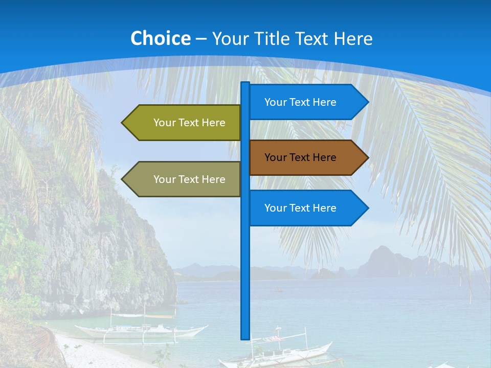 Tree Blue Relax PowerPoint Template