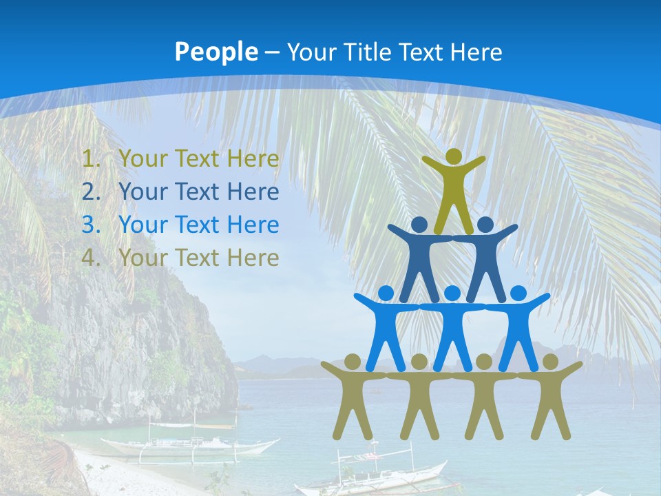 Tree Blue Relax PowerPoint Template