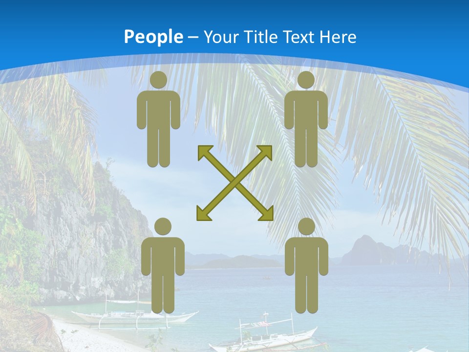 Tree Blue Relax PowerPoint Template