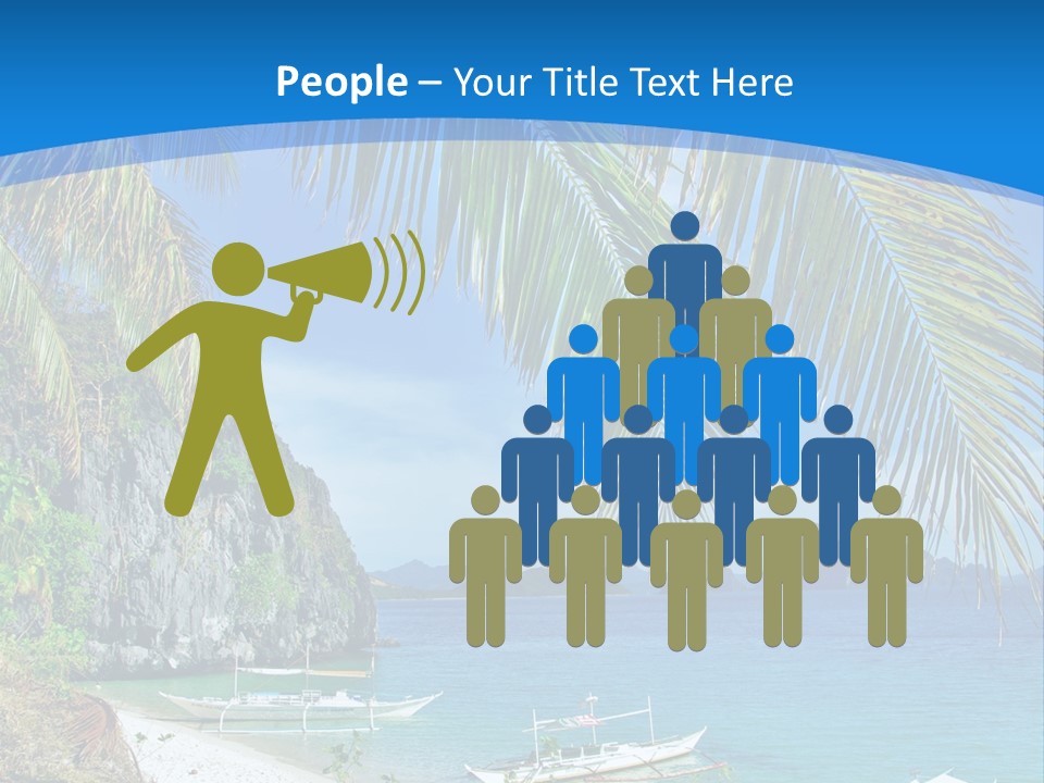 Tree Blue Relax PowerPoint Template