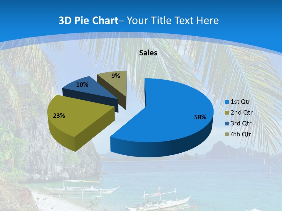 Tree Blue Relax PowerPoint Template