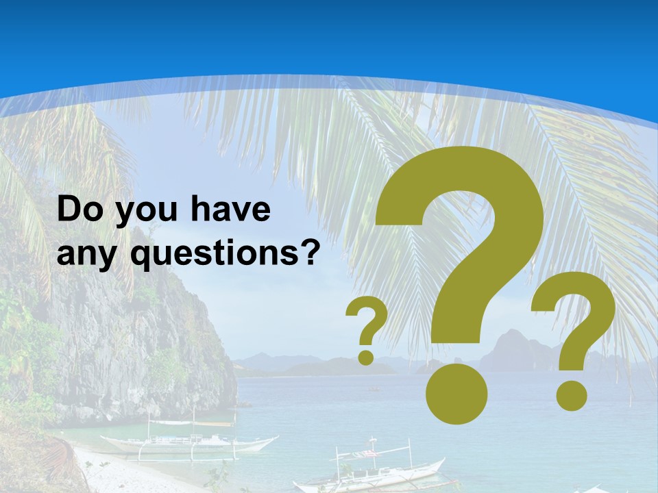 Tree Blue Relax PowerPoint Template