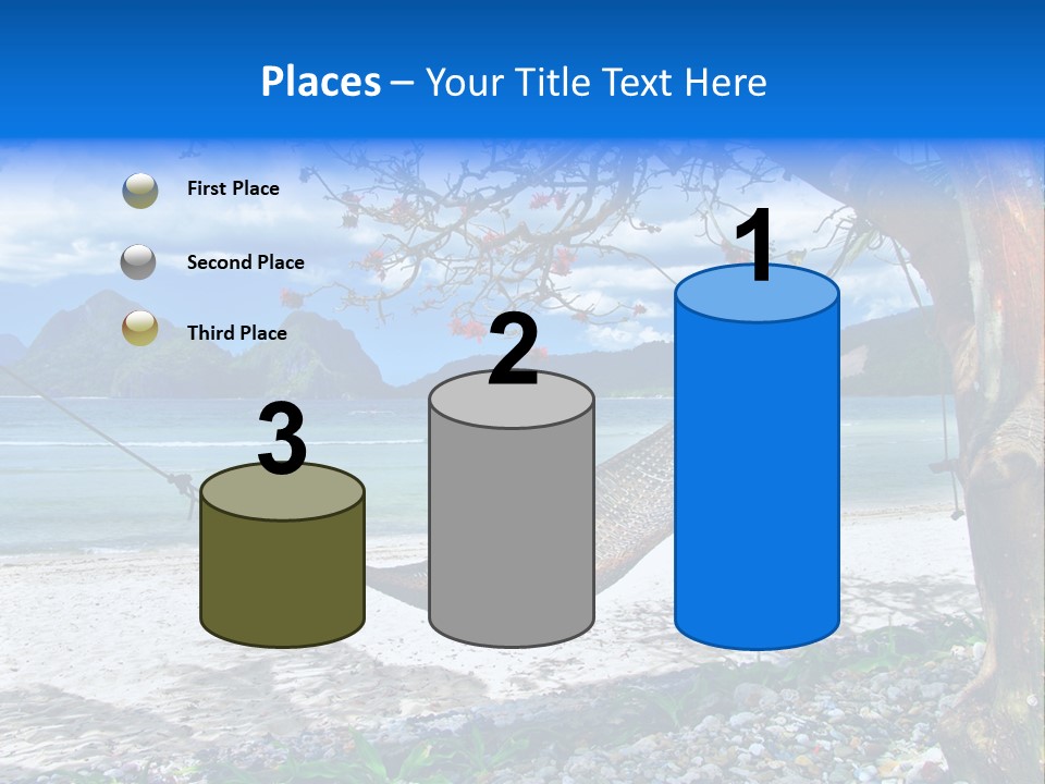 Sunny Summertime Sand PowerPoint Template